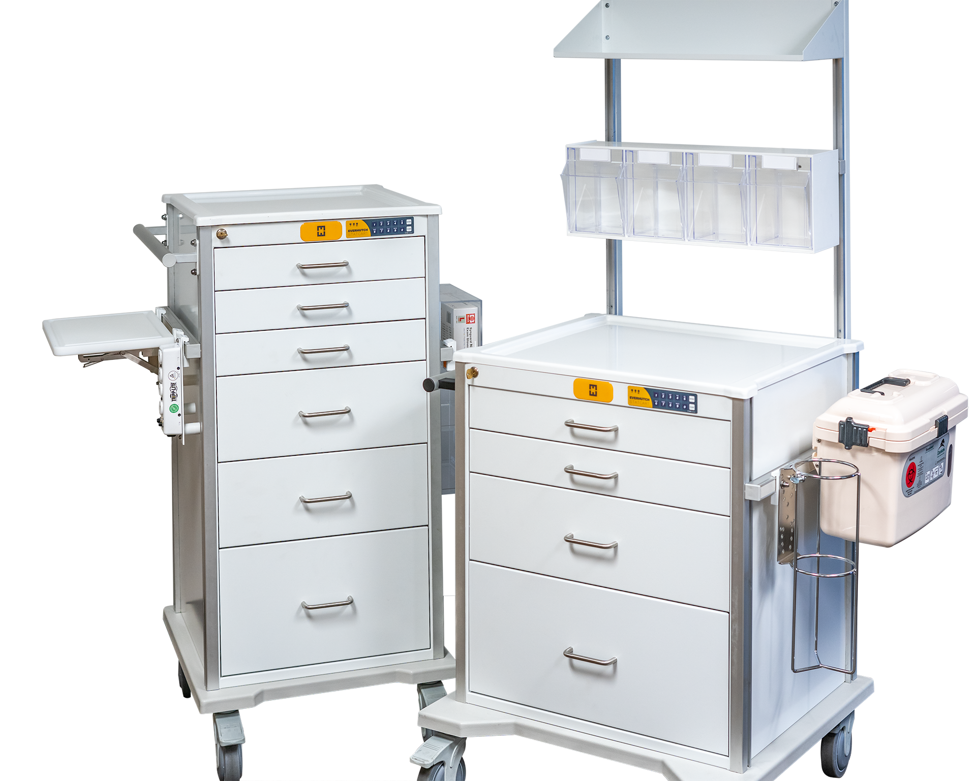 Configurable Procedure Cart, Crash Cart Setup EVERHUTCH