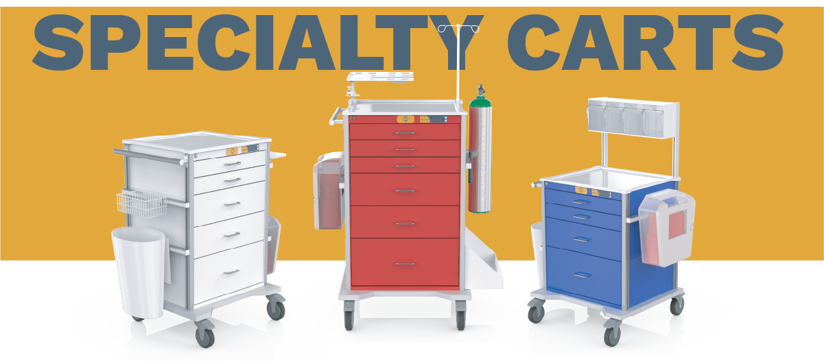 Configurable Procedure Cart, Crash Cart Setup EVERHUTCH
